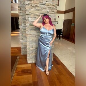 Birdy Grey Catherine Dress in Dusty Blue XXL